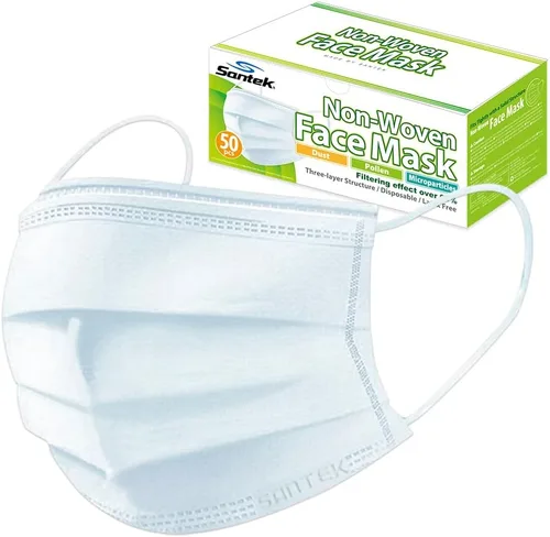 Vista 7 de Santek Reusable Protective Face Mask for Industrial Dust Protection, Breathable PPE for Construction & Workplace Use