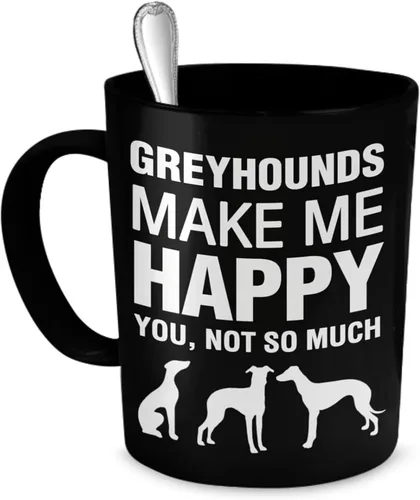 Vista 8 de DogsMakeMeHappy Taza Basset Hound – Basset Hounds Make Me Happy – Taza de café Basset Hound – Regalos de Basset Hound