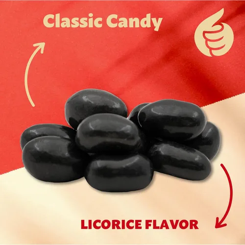 Vista 6 de Gomitas de regaliz negro, caramelo de regaliz, bolsa de 2 libras