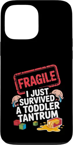 Vista 23 de Fragile I Survived a Toddler Tantrum Funny Parent Graphic Case for iPhone 16