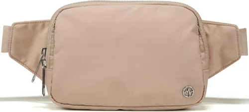 Vista 30 de Bolsa de Cinturón Pander Grande 2L, Riñonera de Nylon para Mujeres y Hombres con Correa Ajustable Negro Onyx