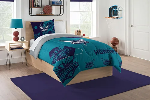 Vista 19 de Northwest NBA Unisex-Adult Comforter and Sham Set Golpe inverso