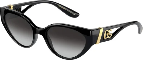 Vista 5 de Dolce&Gabbana womens Fashion Sunglasses Round Fashion Sunglasses Negro/Gris oscuro