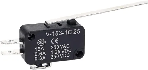 Vista 10 de HEXEH Interruptor de límite Micro Interruptores de viaje de límite de contacto plateado autorreset momentáneo V-15 V-151 V-152 V-153 V-154 V-155