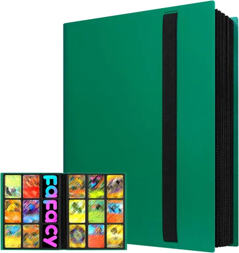 Vista 19 de Carpeta de tarjetas coleccionables de 9 bolsillos, 360 tarjetas Negro