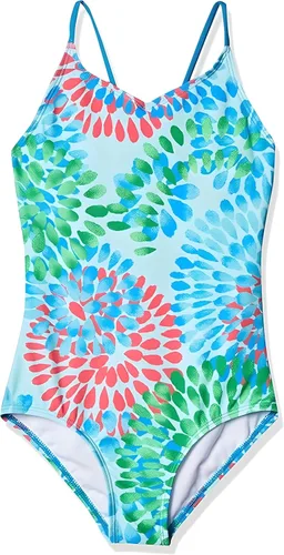 Vista 15 de Kanu Surf Bañador deportivo de una pieza Daisy Beach para niñas Aloha Negro