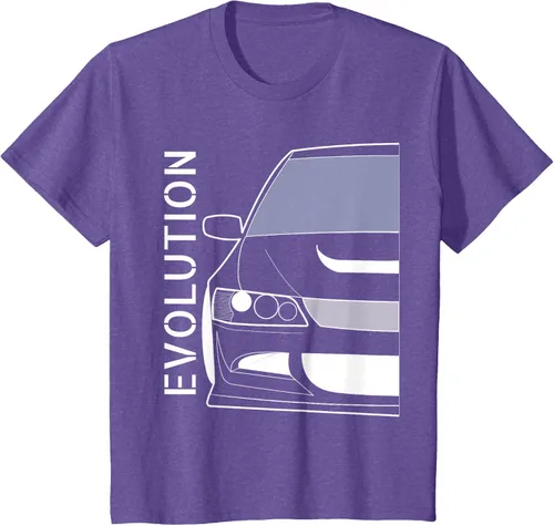 Vista 60 de Camiseta Evo 8 Design Turbo JDM Classic Legends, Negro, S