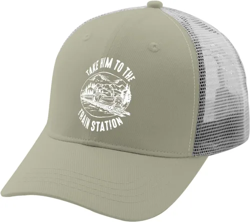 Vista 2 de Caps Take Him to The Train Station Dad Hats, Vintage Caps for Men