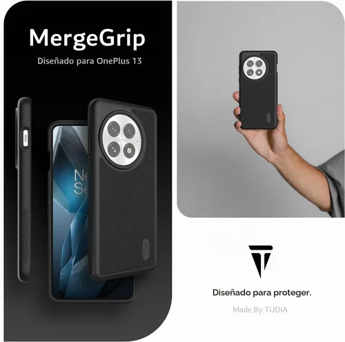Vista 6 de TUDIA MergeGrip - Funda para OnePlus 13 5G (2025) – [prueba de caídas de grado militar] Funda de doble capa a prueba de golpes, delgada, resistente