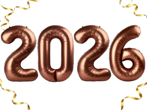 Vista 224 de Globo negro de 40 pulgadas con números del 0 al 9 (cero-nueve), globo de cumpleaños de gran tamaño, globo de helio de aluminio con números grandes