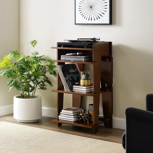 Vista 8 de Crosley Furniture Soho - Soporte para tocadiscos Caoba