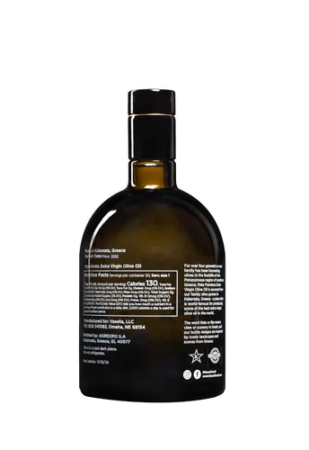 Vista 3 de théa Aceite de oliva virgen extra griego prémium (25.4 fl oz) I NUEVA cosecha 2023/2024 I Variedad Koroneiki I Primero prensado en frío I Baja