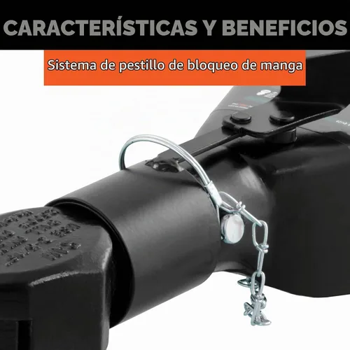 Vista 4 de CURT 25227 Acoplador de remolque negro con marco A, bola de enganche de 2-5/16 pulgadas, 12,500 libras
