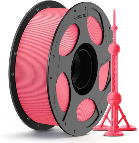 Vista 40 de ANYCUBIC Filamento PLA Plus (PLA+), paquete de filamento para impresora 3D de 0.07 in, alta dureza, precisión dimensional +/- 0.001 in, impresión 22