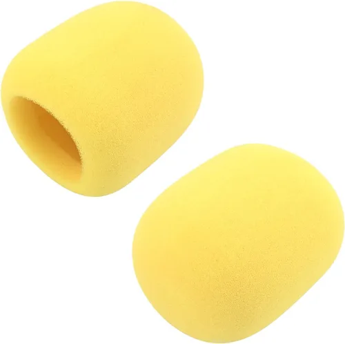 Vista 10 de Fielect 2 unids micrófono cubierta esponja espuma micrófono cubierta de micrófono de mano protección protección micro espuma filtro blanco