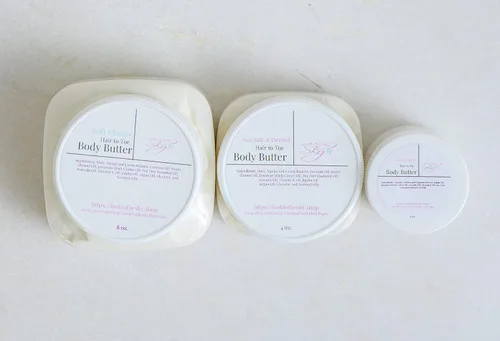 Vista 3 de Unscented Hair to Toe Body Butter (Pepperlyptus, 2oz)