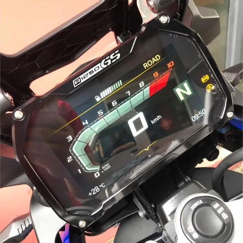 Vista 3 de WONANG Marco de instrumento de motocicleta Medidor de marco cubierta TFT protección contra robo Protector de pantalla Protector de instrumento
