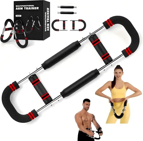 Vista 9 de Entrenador de Brazo Twister, Equipo de Entrenamiento de Pecho Ajustable de 40-100 lb, Entrenador de Brazo Power Twist, Fortalecedor de Antebrazo