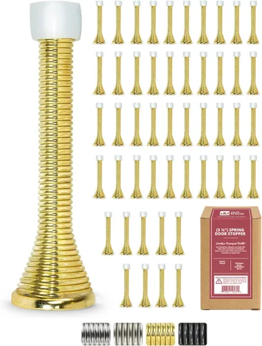 Vista 18 de Jack N' Drill - Tope de puerta de resorte (3 lb/) (paquete de 7) con 3 topes de puerta de bisagra Topes de puerta Flexi resistentes para la parte
