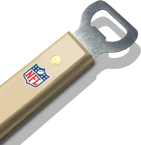 Vista 4 de YouTheFan NFL Sportula (espátula) de acero inoxidable de 18 pulgadas con abrebotellas