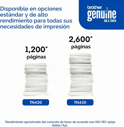 Vista 6 de Brother, modelo TN-420, cartucho de tóner (1 unidad)