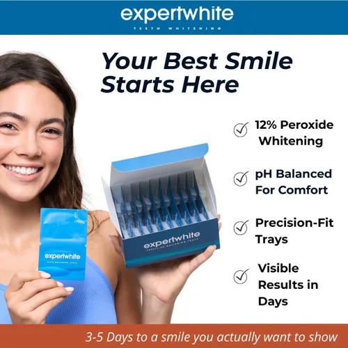 Vista 4 de Flexfit™ Bandejas blanqueadoras de dientes precargadas - Blanqueador dental profesional con peróxido de hidrógeno al 12%, tecnología Dryfit™ lista