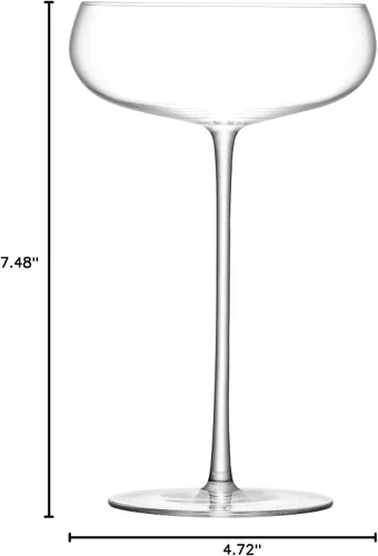 Vista 7 de LSA International Wine Culture - Plato de champán, talla única, transparente