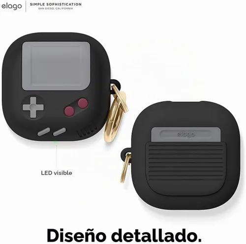 Vista 4 de elago Funda GB5 para Galaxy Buds FE, 2 Pro, 2, Pro, Live Negro