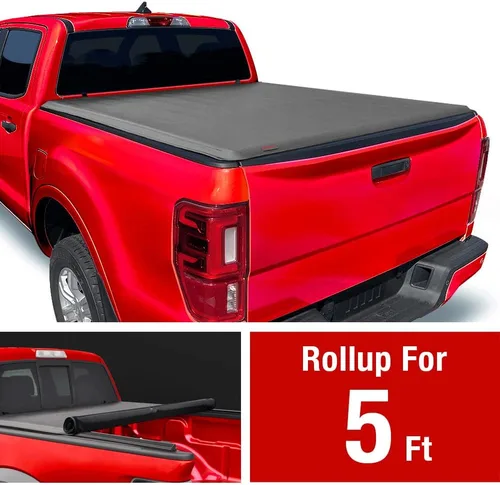 Vista 2 de MaxMate: Funda enrollable suave para tonneau de camioneta compatible con Ford Ranger 2019-2023 Cama de 5' (155 cm) TCF169066