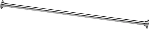 Vista 11 de Naiture - Barra de cortina de ducha recta de acero inoxidable de 36 pulgadas, acabado negro One-Piece Rod, Cut to Fit, Rustproof, Heavy-Duty Zinc