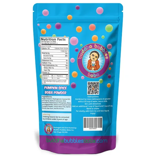 Vista 2 de Buddha Bubbles Boba - Mezcla de bebida en polvo prémium de té Boba/Bubble Tea de Buddha Bubbles Boba 1 kilo (2.2 libras) (35.27 oz)