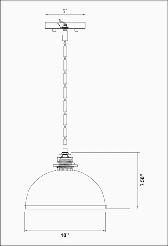 Vista 7 de Z-Lite 1004P20-MW-RB - Colgantes Iluminación