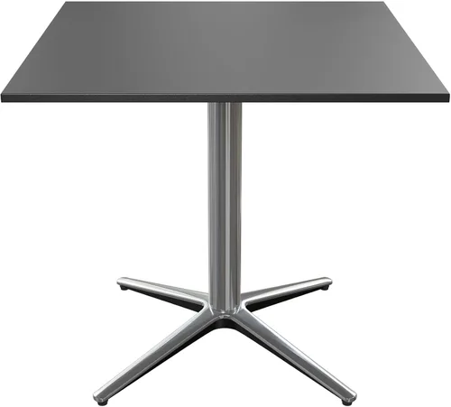 Vista 10 de MFSTUDIO - Mesa redonda de metal para exteriores de 30 pulgadas con base de pedestal