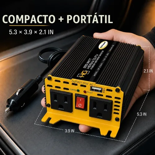 Vista 4 de Go Power GP-225HD - Inversor de corriente de onda sinusoidal modificada