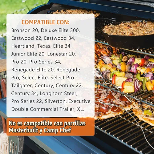 Vista 2 de Paquete de 2 sondas de carne de repuesto para parrillas Traeger, enchufe