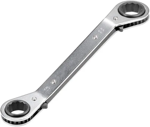 Vista 11 de uxcell Llave de trinquete reversible, extremo de caja doble de desplazamiento de 0.236 in x 0.276 in, Cr-V