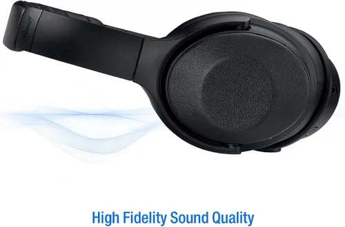 Vista 3 de Rosewill Auriculares inalámbricos Bluetooth con cancelación activa de ruido, auriculares inalámbricos ANC sobre la oreja ideales para viajes
