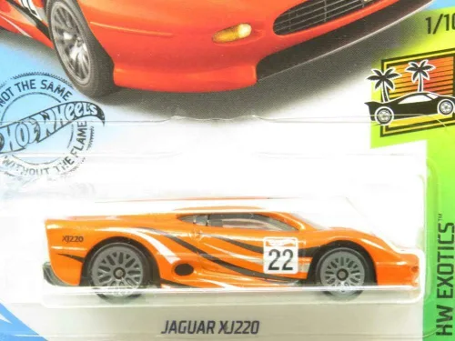 Vista 2 de Hot Wheels 2019 HW Exotics Jaguar XJ220 234/250, naranja