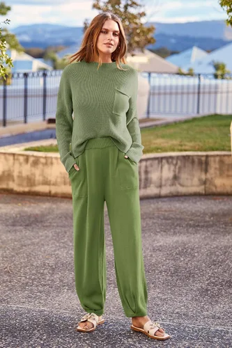 Vista 3 de PRETTYGARDEN Sudadera casual para mujer, pantalones deportivos de cintura alta