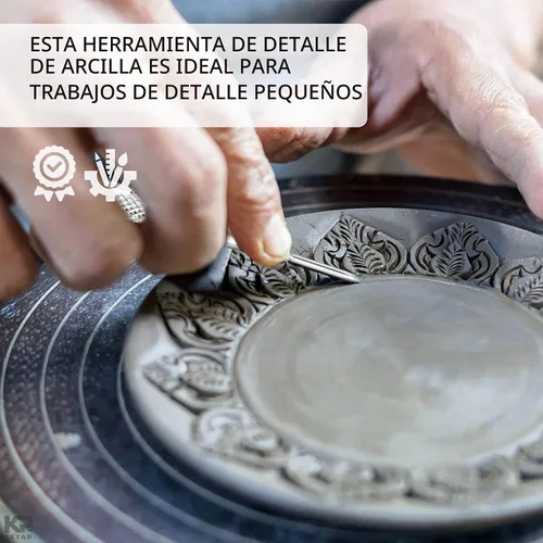Vista 7 de KETAR 4 puntas de herramientas de cerámica, 6.3 pulgadas, acero inoxidable