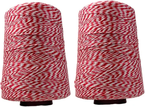 Vista 12 de Regency Wraps Cono de cordel Bakers, negro/blanco