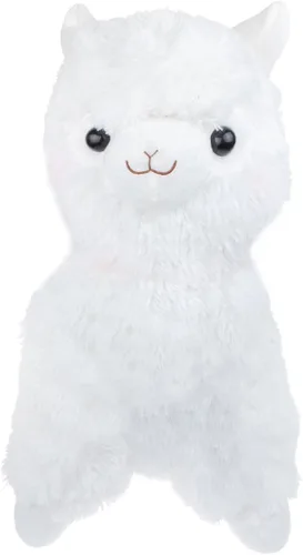 Vista 3 de Tierno Juguete de Alpaca Llama Cordero Blanca - Cojín de Peluche de 7 Pulgadas Muñeco de Felpa Regalo de San Valentín para Novia, Niños y Amigos