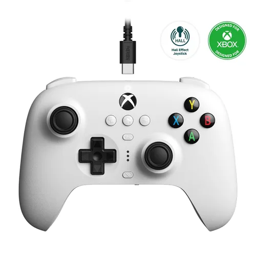 Vista 5 de 8BitDo Ultimate Wired Controller for Xbox, Hall Effect Joysticks and Hall Triggers, Compatible with Xbox Series X S, Xbox One, Windows 10 & Windows