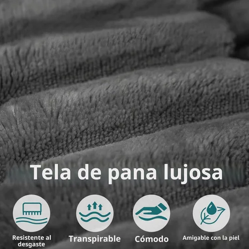 Vista 8 de Sofá modular de 95 pulgadas, sofá de nube en forma de L sin hueso con diván, asiento profundo tapizado de pana de espuma viscoelástica, no requiere