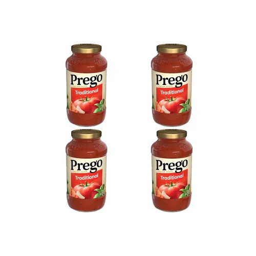 Vista 13 de Prego Tomate grueso con salsa de pasta de ajo y cebolla, tarro de 24 onzas