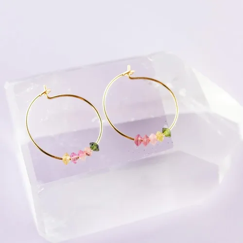 Vista 15 de SoulKu Gold Hoop Earrings for Women, 14k Gold Earrings, Delicate Jewelry