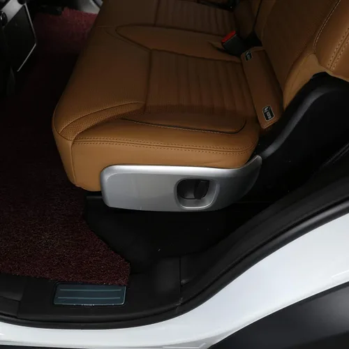 Vista 4 de YIWANG - Embellecedor cromado ABS para asiento de coche, 2 piezas para Land Rover Discovery 5 LR5 2017 2018 2019 accesorios de coche