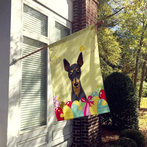 Vista 482 de Caroline's Treasures BB1923GF Bandera decorativa para jardín con diseño de Border Collie, para caza de huevos de Pascua, para jardín, jardín, patio