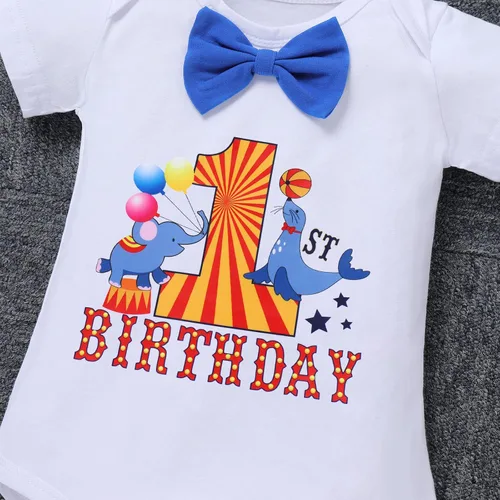 Vista 6 de ODASDO Conjunto de 4 piezas con temática náutica y de circo para bebé niño