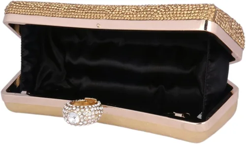 Vista 4 de Adoptfade Bolso de noche con cuentas para mujer de lujo fiesta de fiesta de baile